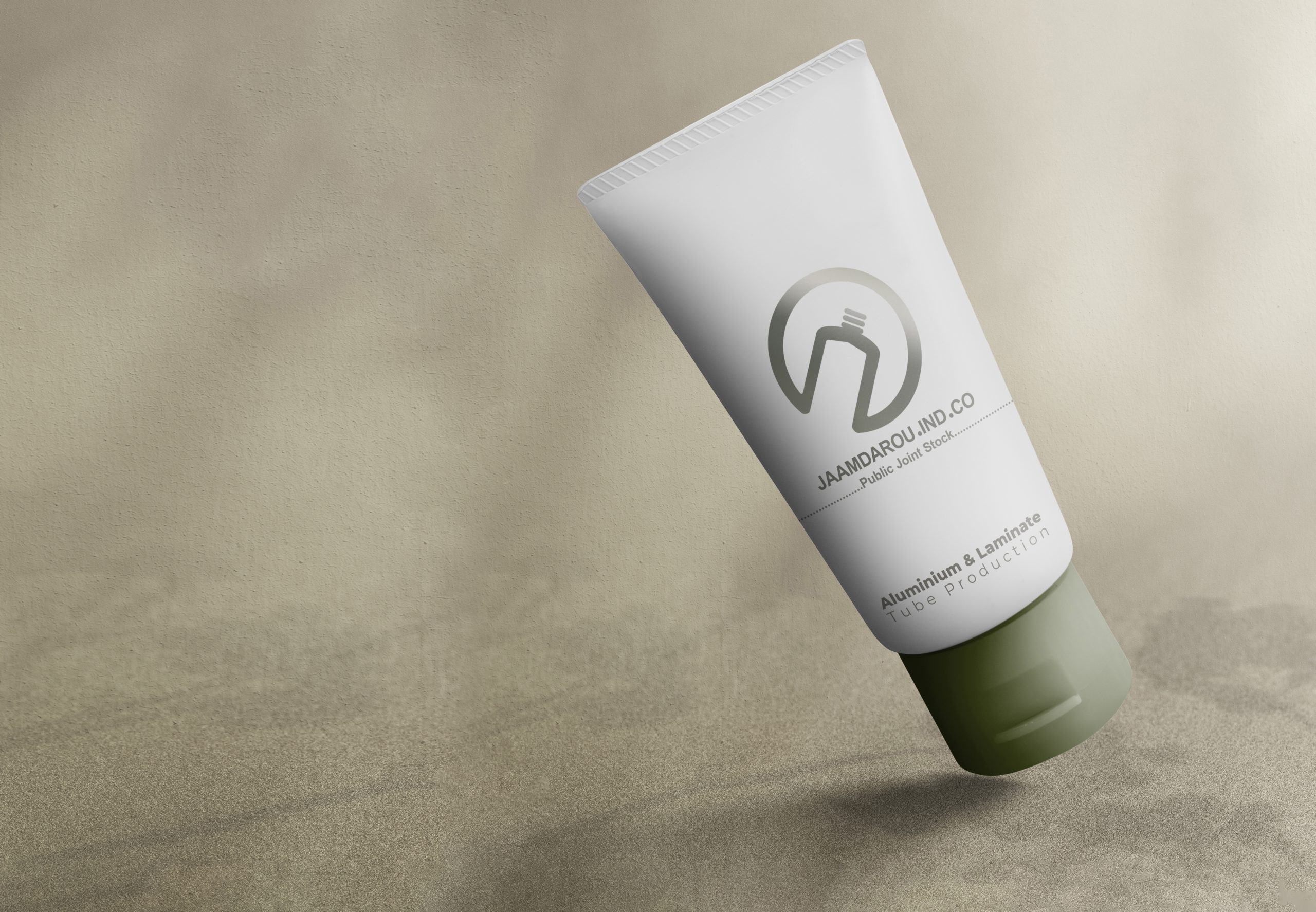 Minimal skincare tube mockup psd beauty product packaging